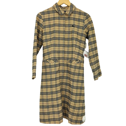 バーバリーブルーレーベル BURBERRY BLUE LABEL ノバチェック ジップワンピース レディース JPN:38