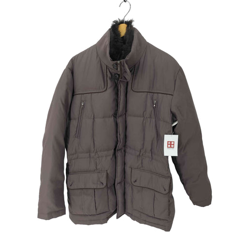 Gee ellan 襟ファー(着脱可能) 中綿ジャケット メンズ