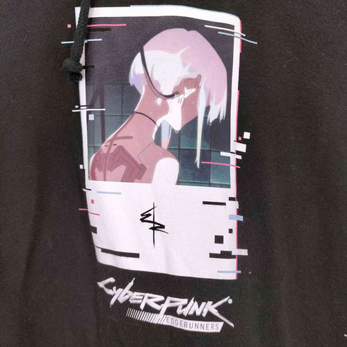 プリントプルオーバーパーカー メンズ LL