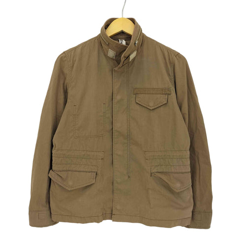 エムエイチエル MHL. スタンドカラー 比翼ジップ 3ポケット ミリタリージャケット レディース JPN:2