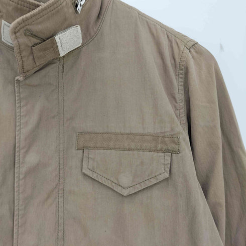 エムエイチエル MHL. スタンドカラー 比翼ジップ 3ポケット ミリタリージャケット レディース JPN:2