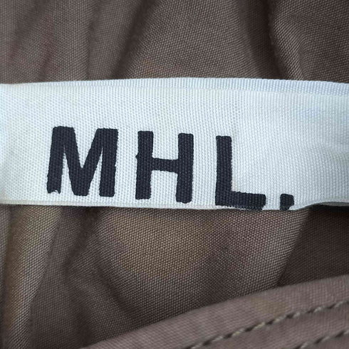 エムエイチエル MHL. スタンドカラー 比翼ジップ 3ポケット ミリタリージャケット レディース JPN:2