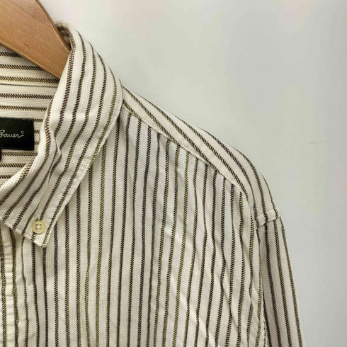 エディーバウアー Eddie Bauer ストライプ プリント ネル L/S ボタンダウン シャツ メンズ import:L