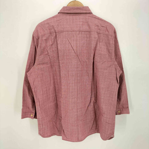 エディーバウアー Eddie Bauer マチ 付き チェック ワーク シャツ メンズ import:XL