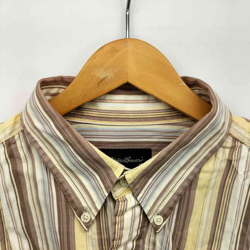 エディーバウアー Eddie Bauer マルチ ストライプ L/S ボタンダウン シャツ メンズ import:L