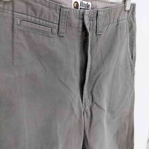 アベイシングエイプ A BATHING APE 90-00S 金タグ old クロップド チノ パンツ メンズ JPN:M