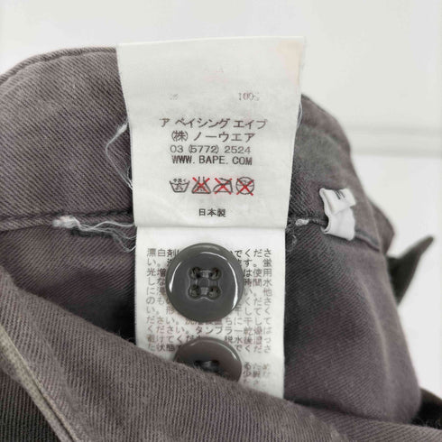 アベイシングエイプ A BATHING APE 90-00S 金タグ old クロップド チノ パンツ メンズ JPN:M