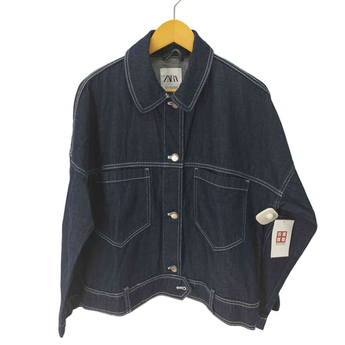 ザラ ZARA デニム トラッカージャケット レディース import:L