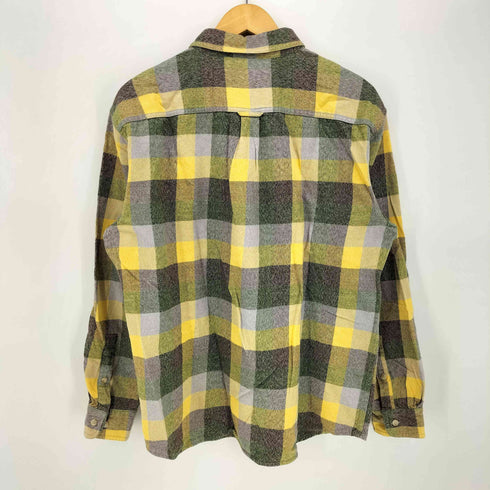 エディーバウアー Eddie Bauer ブロック チェック L/S ボタンダウン ネル シャツ メンズ import:L