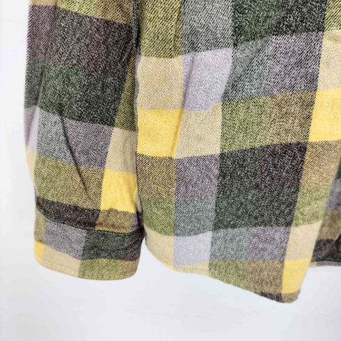 エディーバウアー Eddie Bauer ブロック チェック L/S ボタンダウン ネル シャツ メンズ import:L