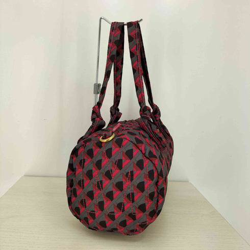 マークバイマークジェイコブス Marc by Marc Jacobs 総柄 キルティング ロゴプレート ハンドバッグ レディース