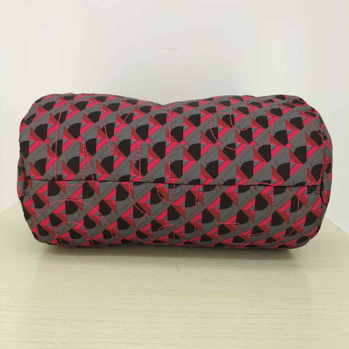 マークバイマークジェイコブス Marc by Marc Jacobs 総柄 キルティング ロゴプレート ハンドバッグ レディース