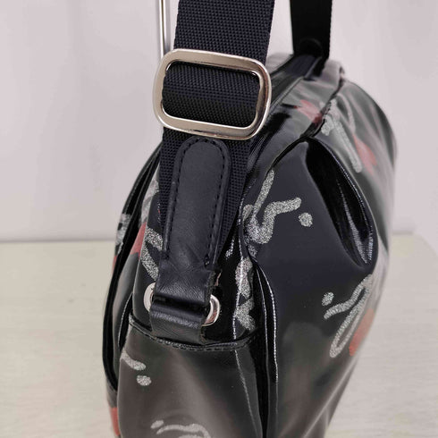 アニエスベーボヤージュ agnes b. VOYAGE ロゴ エナメル ショルダーバッグ レディース