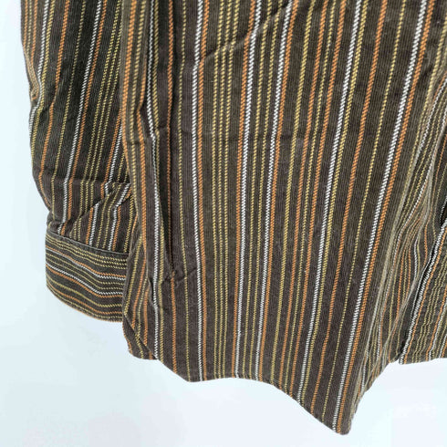 エディーバウアー Eddie Bauer プリント コーズ ストライプ L/S ボタンダウン コーデュロイ シャツ メンズ import:XL