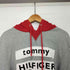 トミーヒルフィガー TOMMY HILFIGER ロゴパッチワーク バイカラー プルオーバーパーカー メンズ import:L