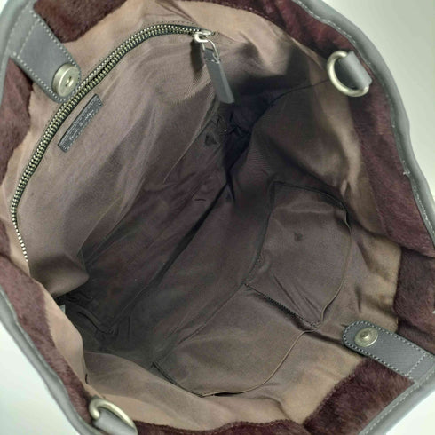 ポールスミス Paul Smith ロゴプレート ジップポケット レザー トートバック メンズ