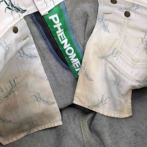 フェノメノン PHENOMENON ストレッチ クロップド ノンウォッシュ リジット デニム パンツ Y2K メンズ 32