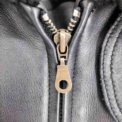 レザー 襟ボア G1 チンストラップ フライト ジャケット メンズ