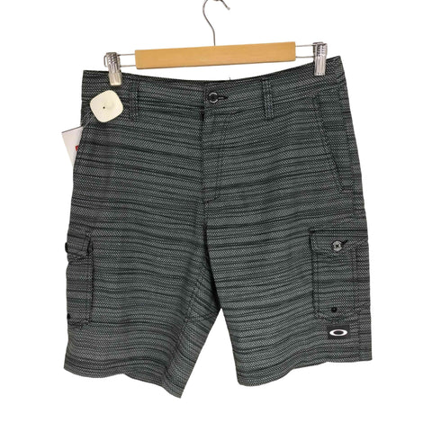 オークリー OAKLEY 16SS 総柄 ショート ナイロン カーゴパンツ メンズ 30