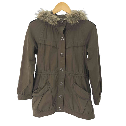 イーストボーイ EAST BOY Y2k ファー フーデッド モッズコート ミリタリージャケット レディース JPN:9号