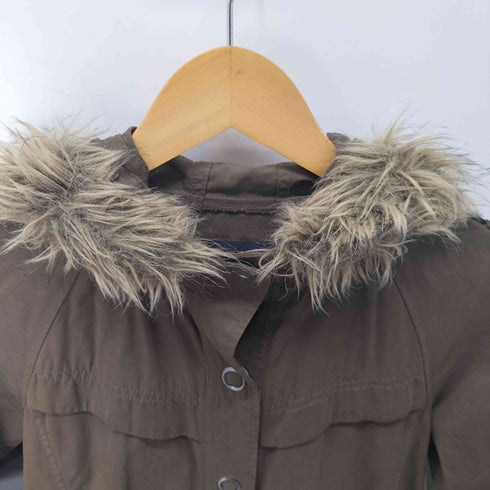 イーストボーイ EAST BOY Y2k ファー フーデッド モッズコート ミリタリージャケット レディース JPN:9号