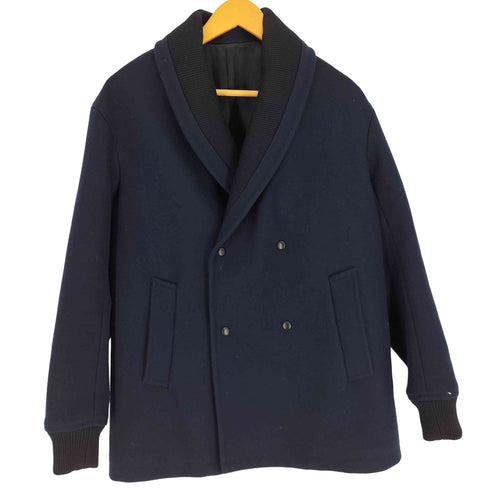 MICHAEL TAPIA USA製 リブ襟 スナップボタン ダブルブレスト ショート コート メンズ US:38