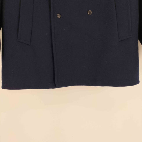 MICHAEL TAPIA USA製 リブ襟 スナップボタン ダブルブレスト ショート コート メンズ US:38