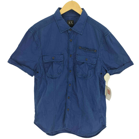 アルマーニエクスチェンジ ARMANI EXCHANGE フラップポケット S/S ワークシャツ メンズ M/M