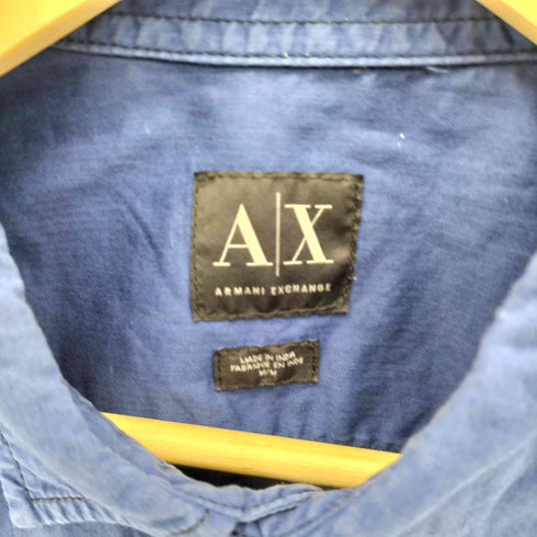 アルマーニエクスチェンジ ARMANI EXCHANGE フラップポケット S/S ワークシャツ メンズ M/M