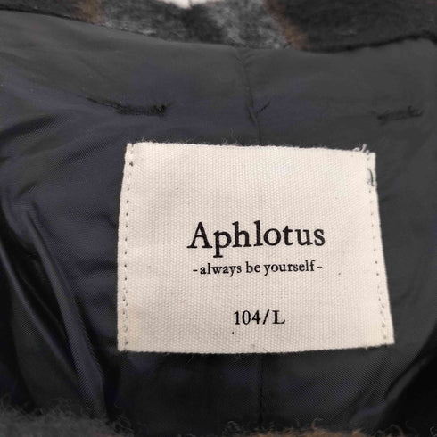 APHLOTUS ウール混チェックワイドバギーパンツ メンズ JPN:L