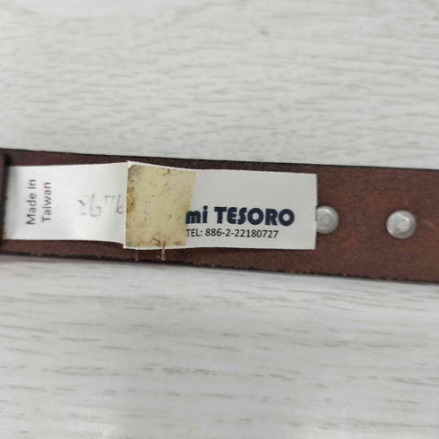 mi TESORO スタッズレザーベルト メンズ