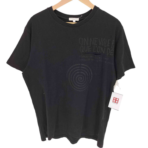 エンジニアードガーメンツ Engineered Garments USA製 Printed Cross Crew Neck T-shirt メンズ import:L