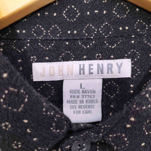 JOHNHENRY S/S 総柄シャツ メンズ import:L