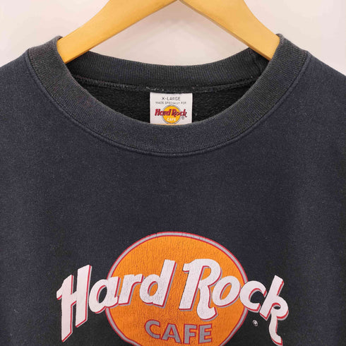 ハードロックカフェ Hard Rock Cafe 90s USA製 ロゴプリント スウェットトレーナー メンズ XL
