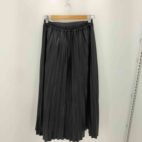 ハレ HARE プリーツ アシンメトリー レイヤード フェイクレザー スカート レディース FREE