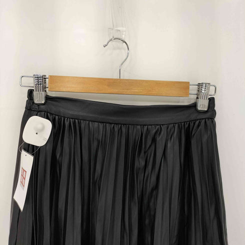 ハレ HARE プリーツ アシンメトリー レイヤード フェイクレザー スカート レディース FREE