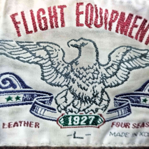 FLIGHT EQUIPMENT レザーフライトジャケット メンズ import:L