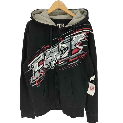 フォックスレーシング FOX RACING グラフィック プリント ジップアップ パーカー メンズ import:L