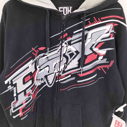 フォックスレーシング FOX RACING グラフィック プリント ジップアップ パーカー メンズ import:L