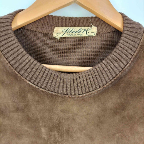 SCHIATTI C 60S~70S イタリア製 ヌバック切替 ニット メンズ