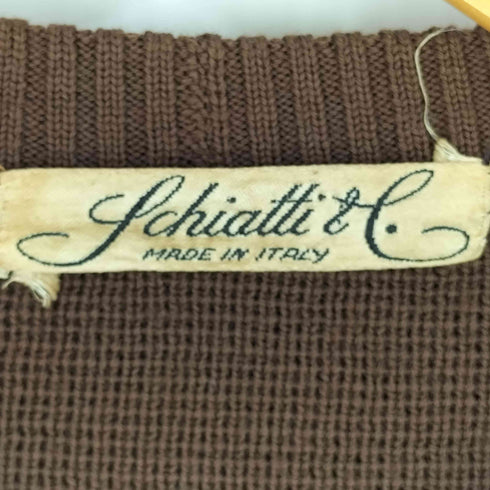 SCHIATTI C 60S~70S イタリア製 ヌバック切替 ニット メンズ