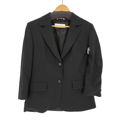 マックスマーラ MAX MARA トリアセ混紡 テーラードジャケット レディース 40