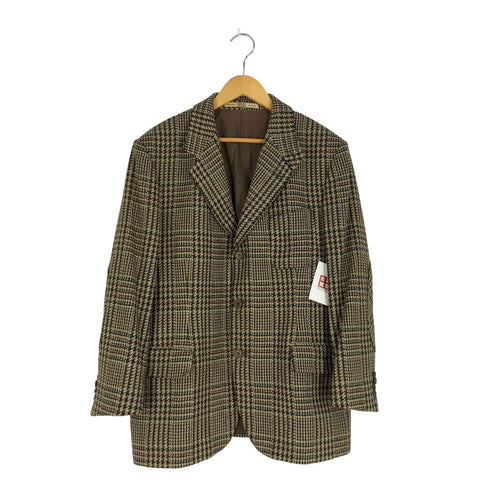 ジャンフランコフェレ GIANFRANCO FERRE イタリア製 ガンクラブチェック テーラードジャケット メンズ EUR:52