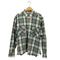 ウールリッチ WOOLRICH 80-90s USA製 三角 白タグ フラップポケット カットオフ チェック長袖シャツ メンズ XL