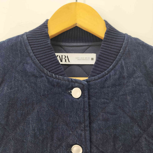 ザラ ZARA デニムキルティングジャケット レディース import:S