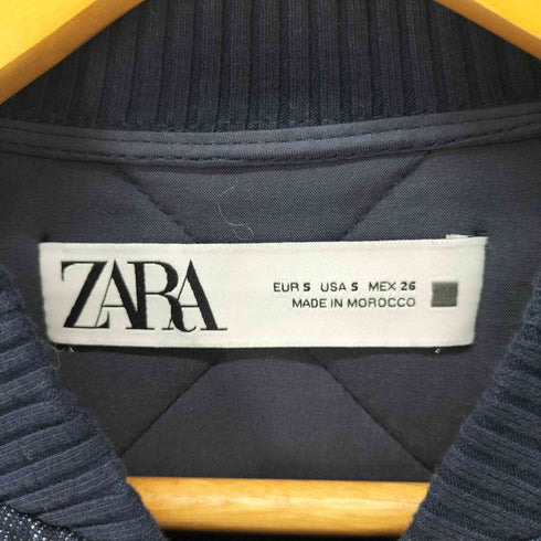 ザラ ZARA デニムキルティングジャケット レディース import:S