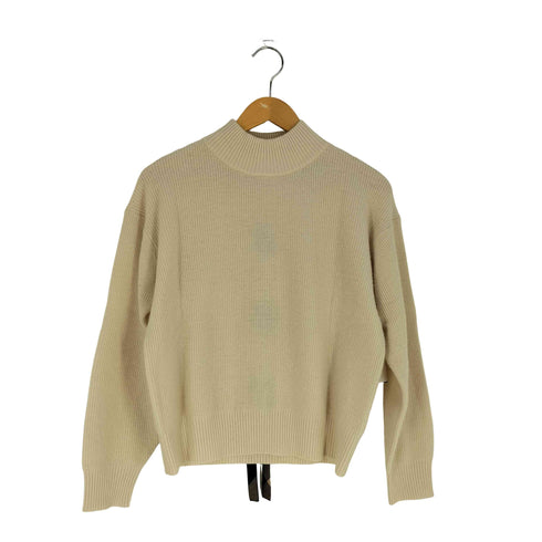 ブルーレーベルクレストブリッジ BLUE LABEL CRESTBRIDGE ソフトウールバックレースプルオーバーニット レディース JPN:38