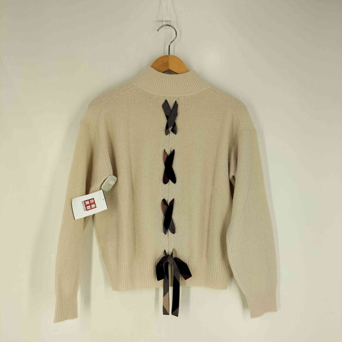 ブルーレーベルクレストブリッジ BLUE LABEL CRESTBRIDGE ソフトウールバックレースプルオーバーニット レディース JPN:38