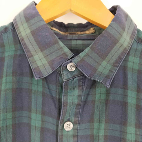 セオリー theory PREMIUM ブラックウォッチ レギュラーカラーシャツ メンズ 40