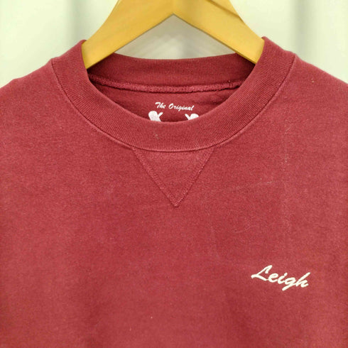 WAHA 90s USA製 Vガゼット ロゴ刺繍 背面プリント クルーネックスウェットトレーナー メンズ